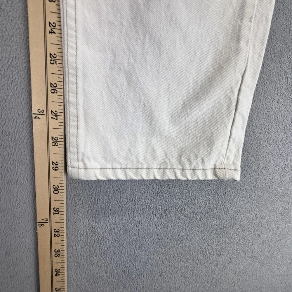 Vintage Levis 501 Jeans Mens White Straight Button Fly USA 90s Fits 28x30